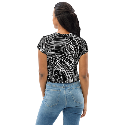 Women's Crop Tee - Biomech Spiral