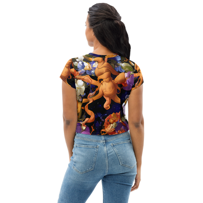 Women's Crop Tee - Blooming Cosmos