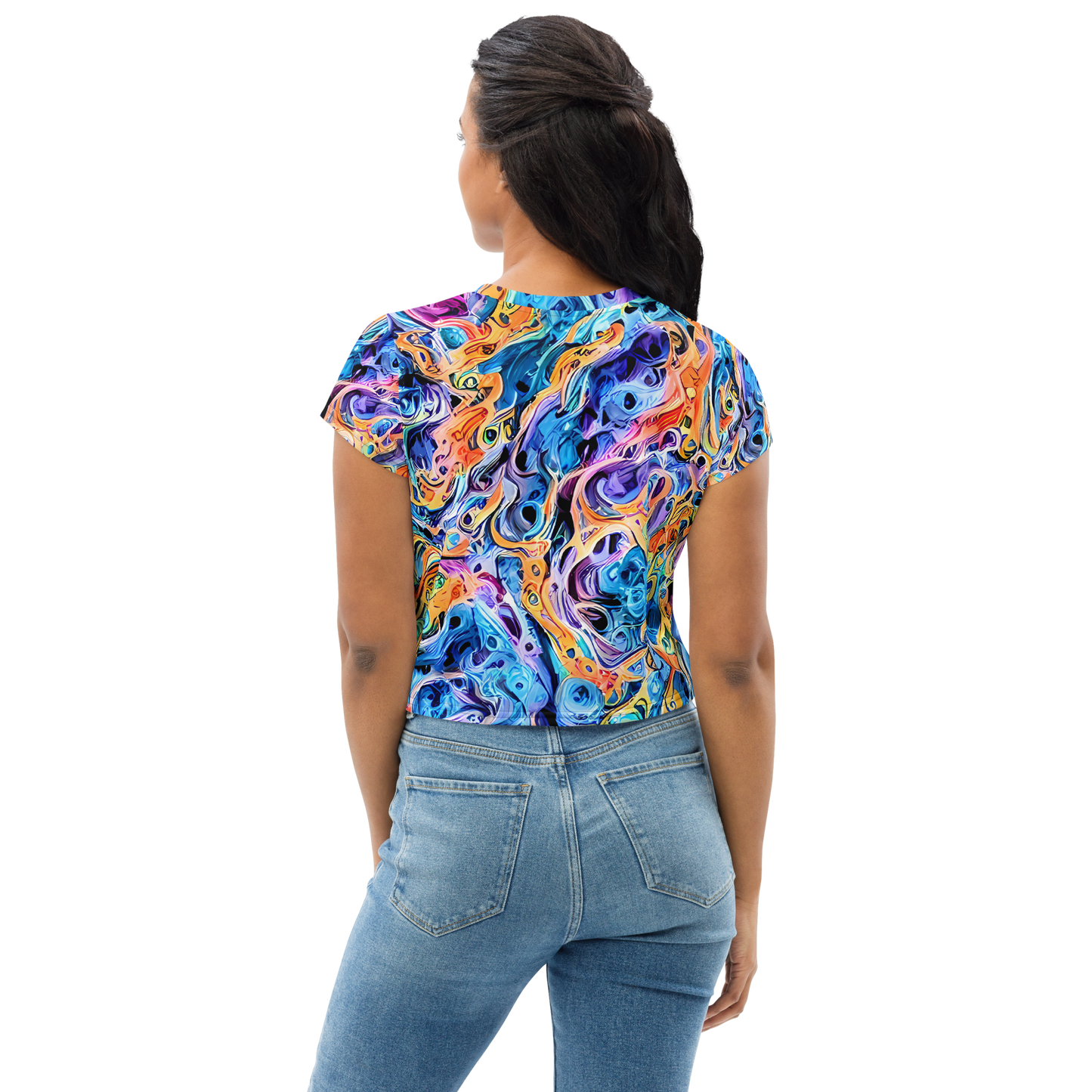 Women's Crop Tee - Rococo Vortex