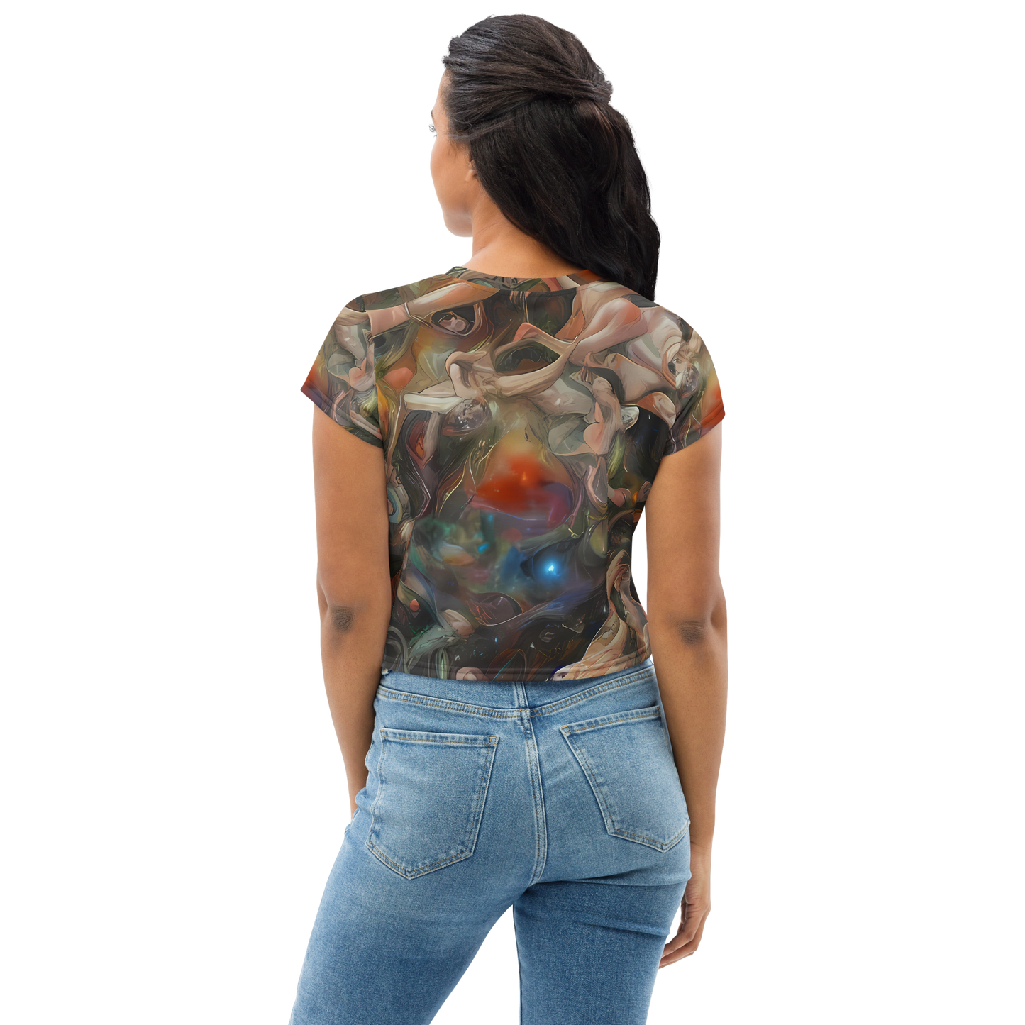 Women's Crop Tee - Copper Swirl