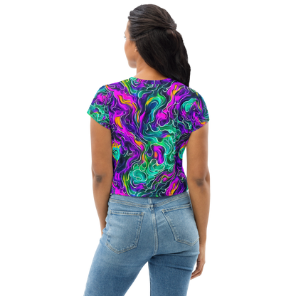 Women's Crop Tee - Vortex Dream