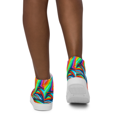 Women's High Top Canvas Shoes - Kaleidovisions