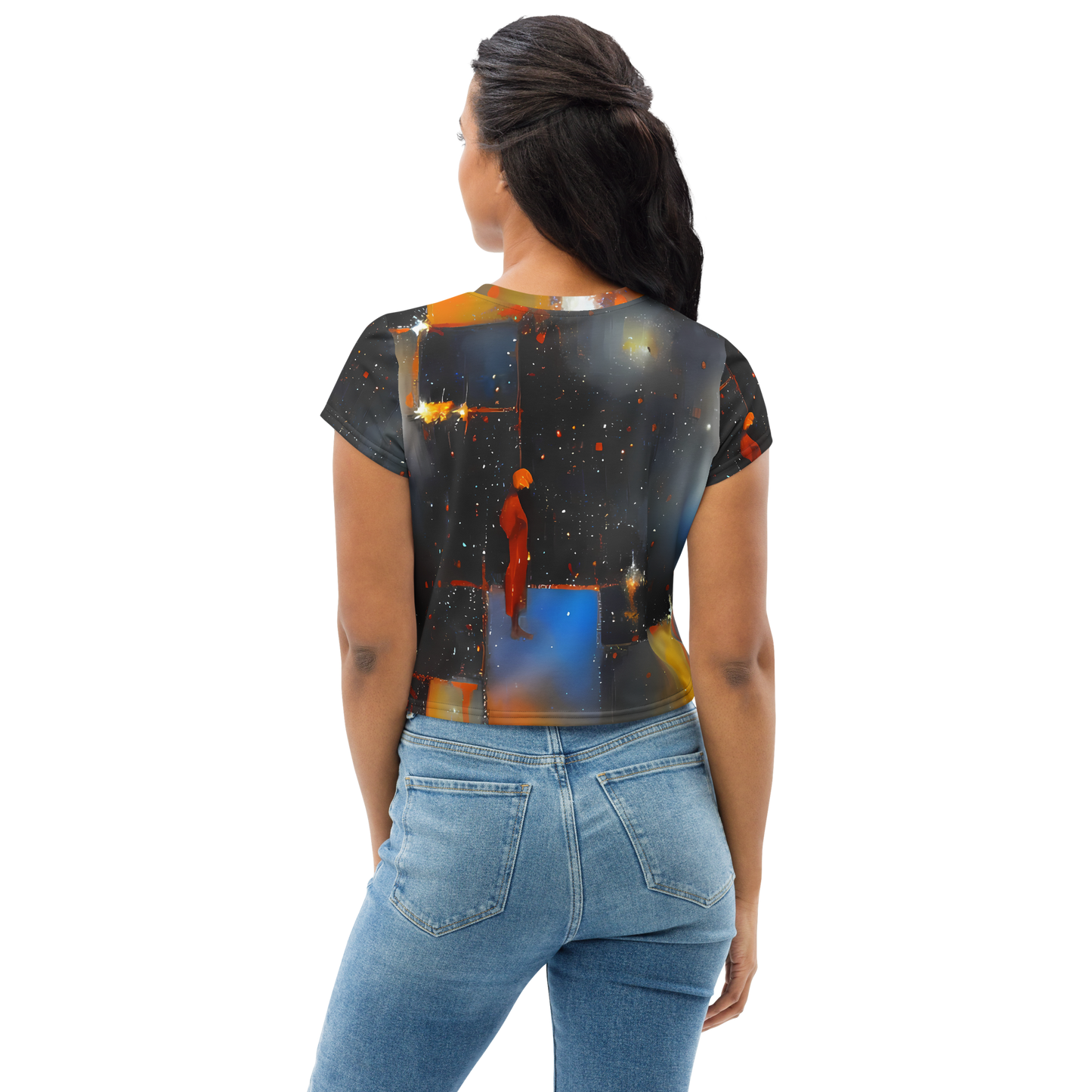 Women's Crop Tee - Monet's Matrix