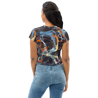 Women's Crop Tee - Neo-Splash Labyrinth