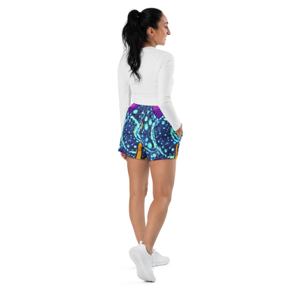 Women’s Athletic Shorts - Cosmic Siblings