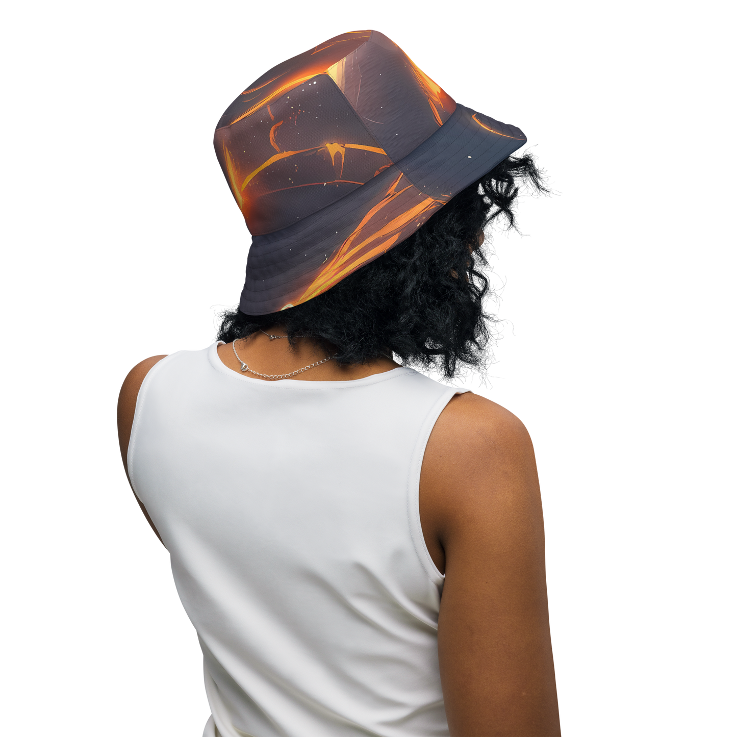 Reversible Bucket Hat - Inferno Spirals