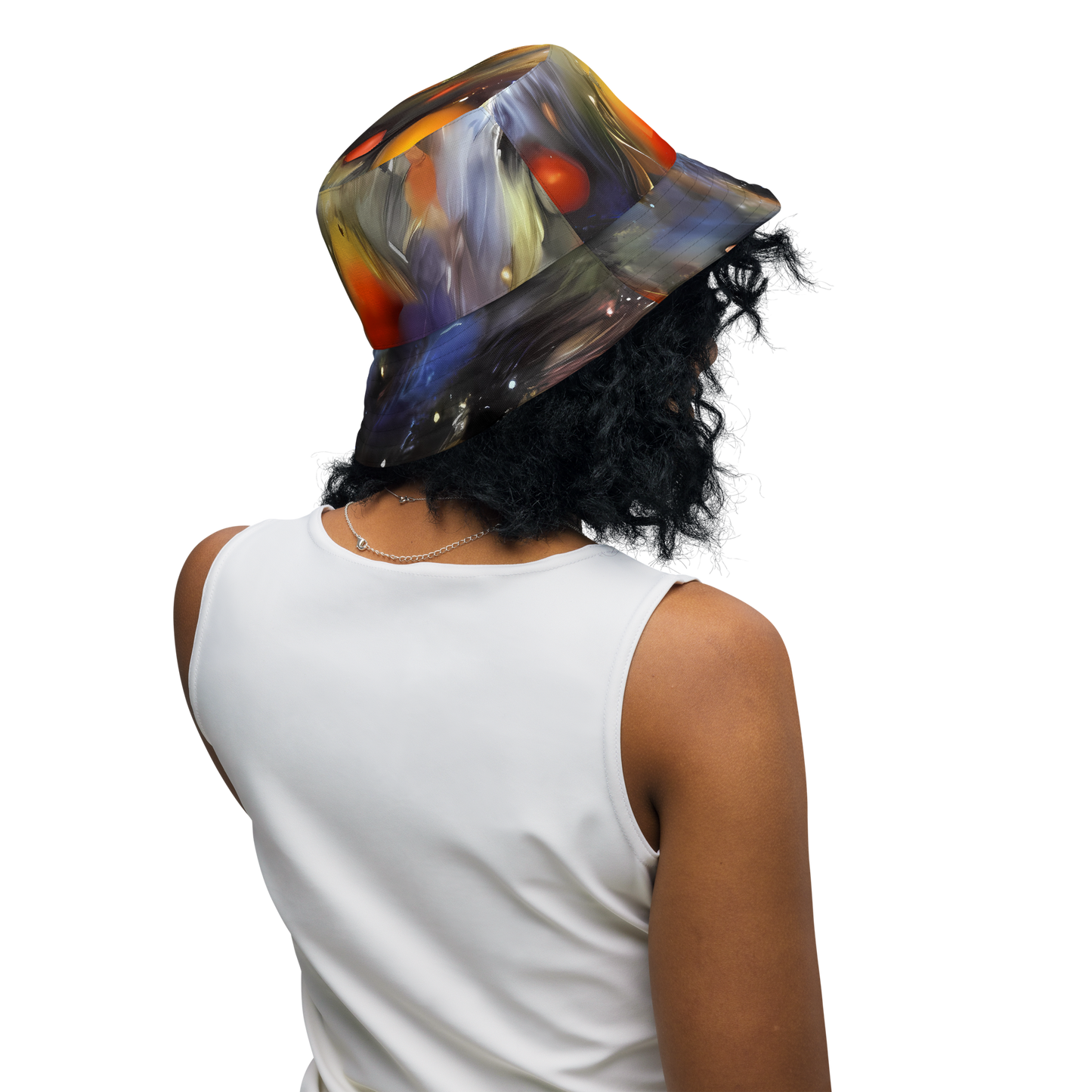 Reversible Bucket Hat - Brushstroke Blaze