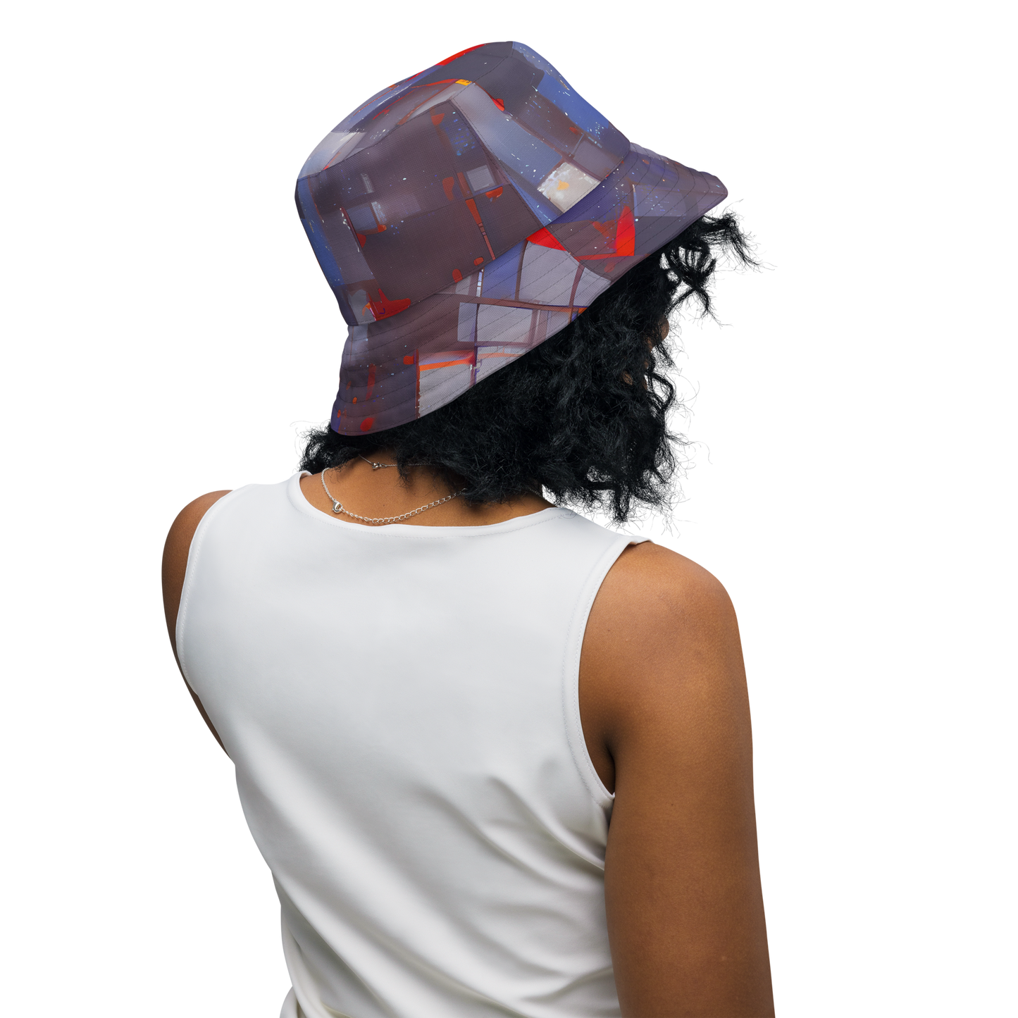 Reversible Bucket Hat - Cubist Rhythm
