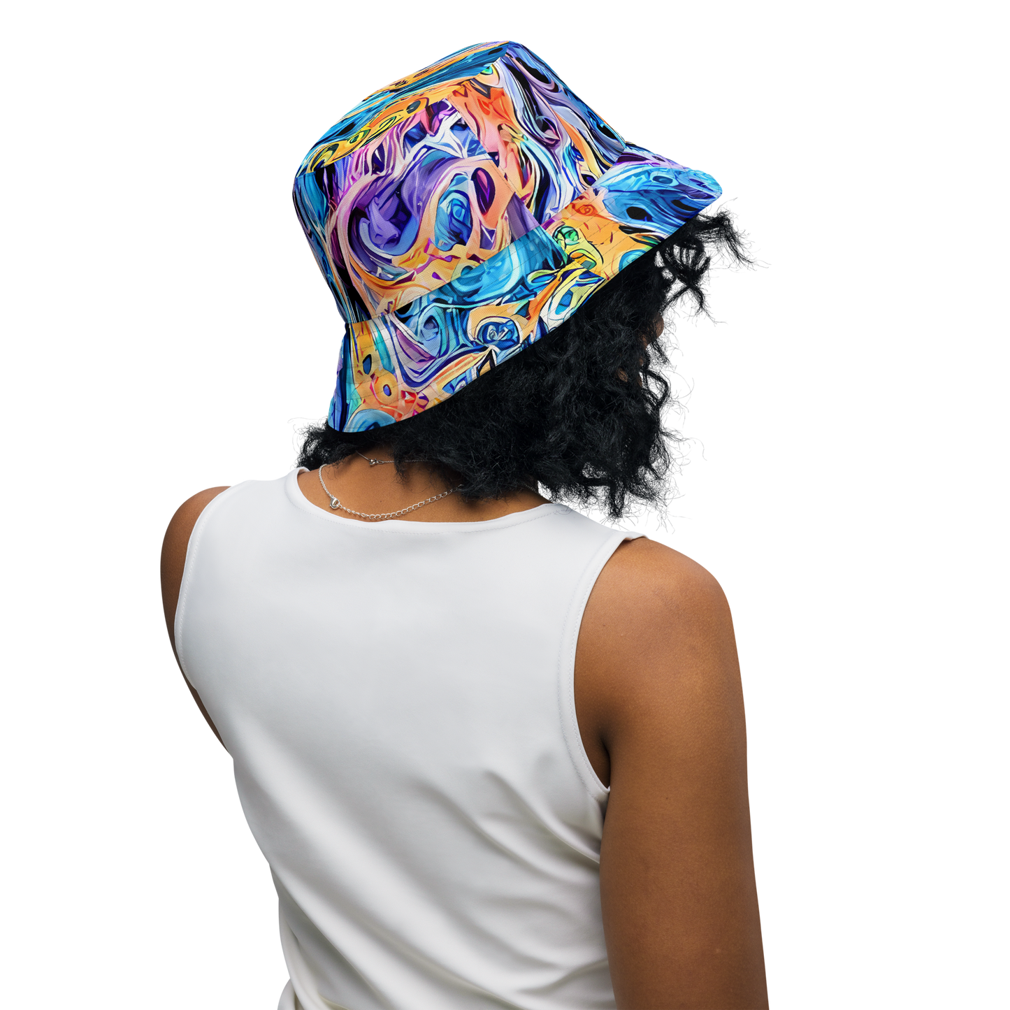 Reversible Bucket Hat - Rococo Vortex