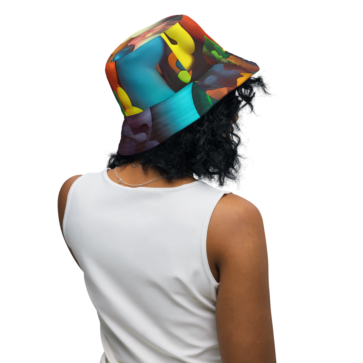 Reversible Bucket Hat - Bubble Pop Art