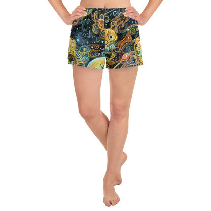 Women’s Athletic Shorts - Wild Cosmos