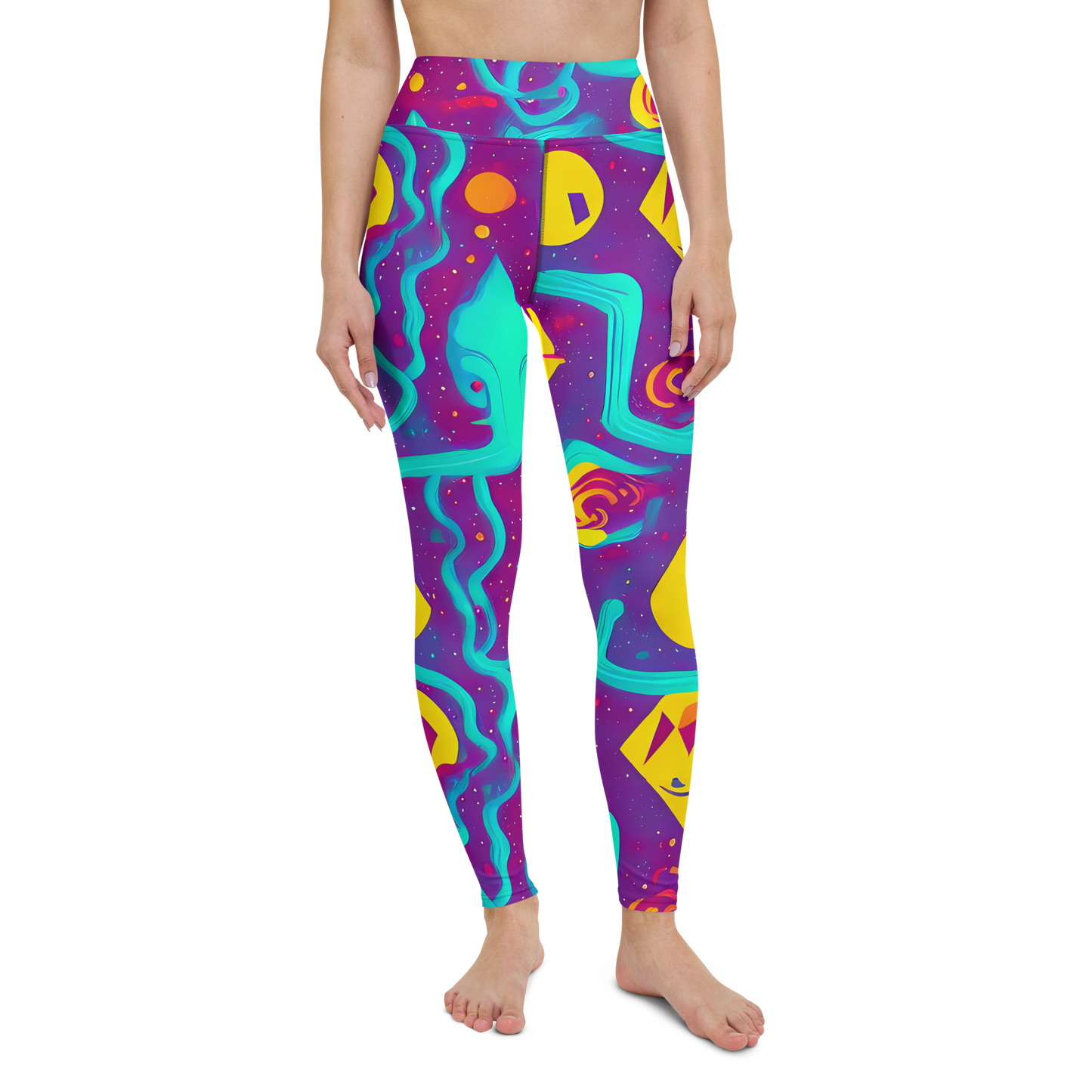 Yoga Leggings - Cosmic Current