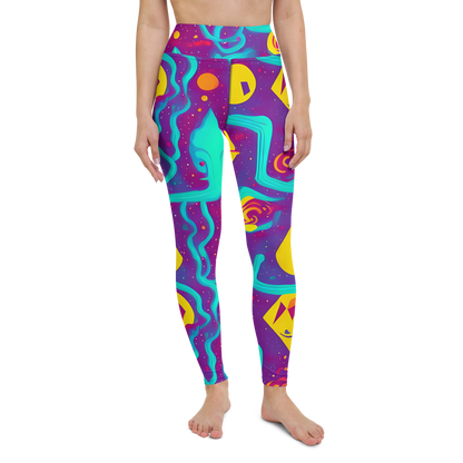 Yoga Leggings - Cosmic Current