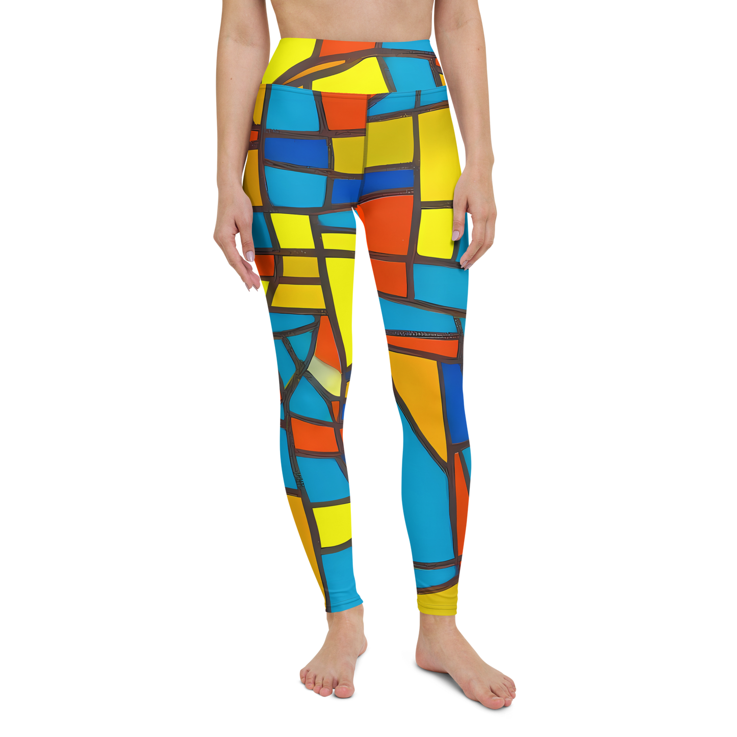 Yoga Leggings - Mondrian Mesh