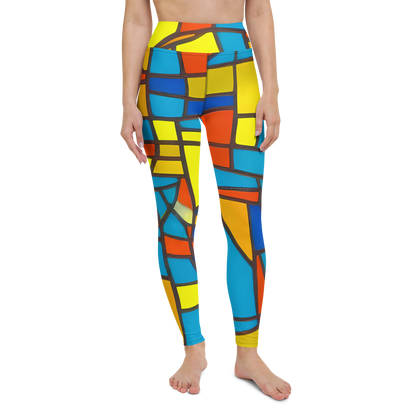 Yoga Leggings - Mondrian Mesh