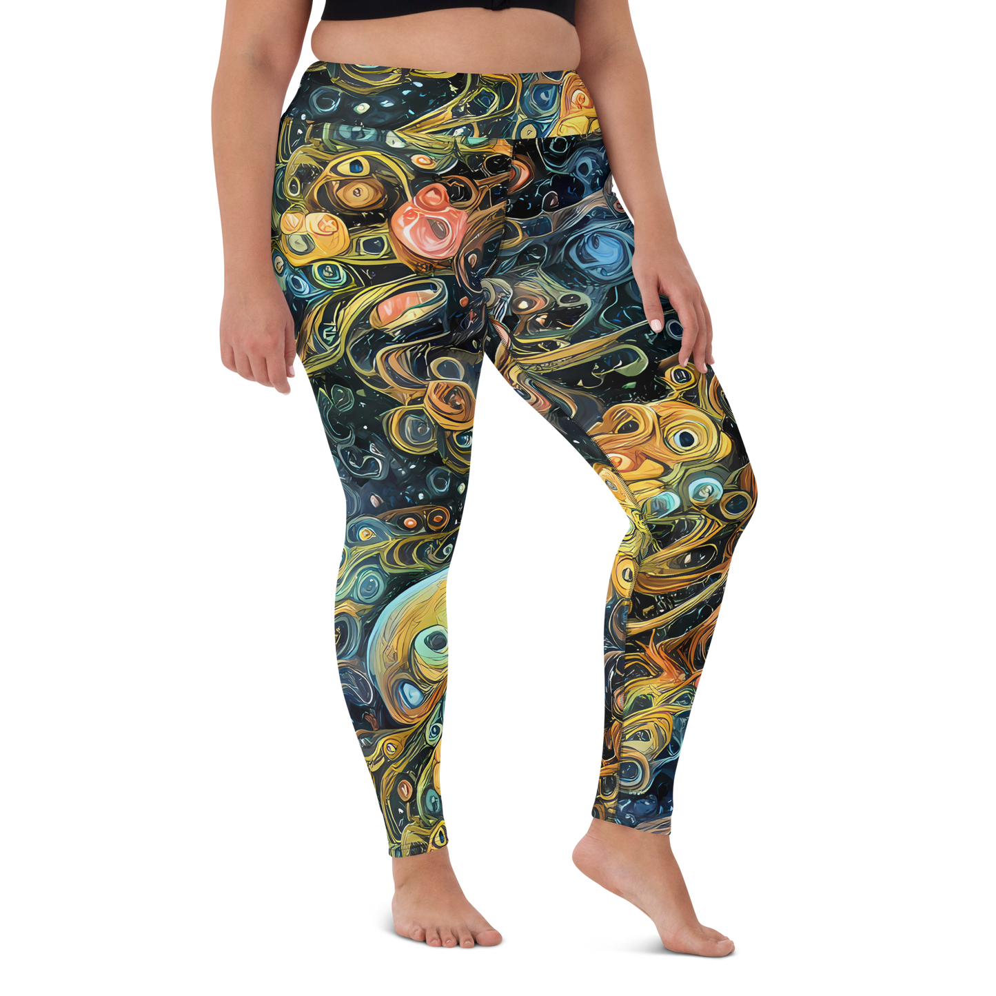 Yoga Leggings - Wild Cosmos