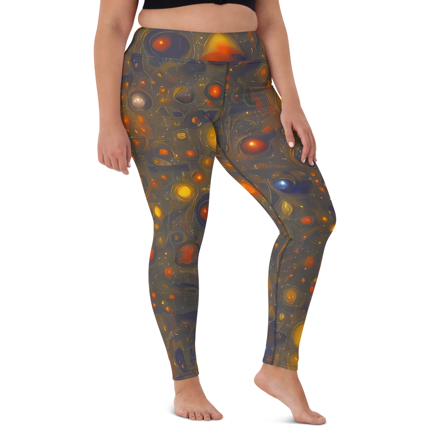 Yoga Leggings - Chromal Flux