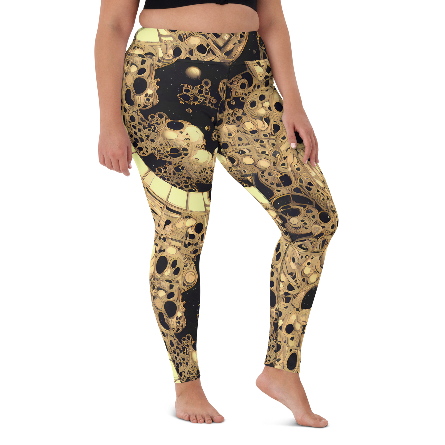 Yoga Leggings - Baroque Orbit