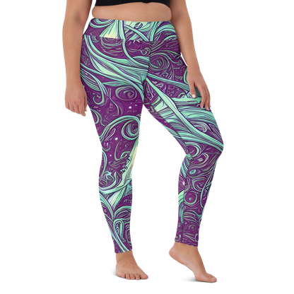 Yoga Leggings - Temple Swirls