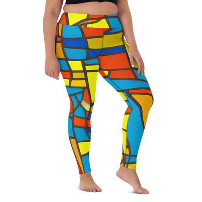 Yoga Leggings - Mondrian Mesh