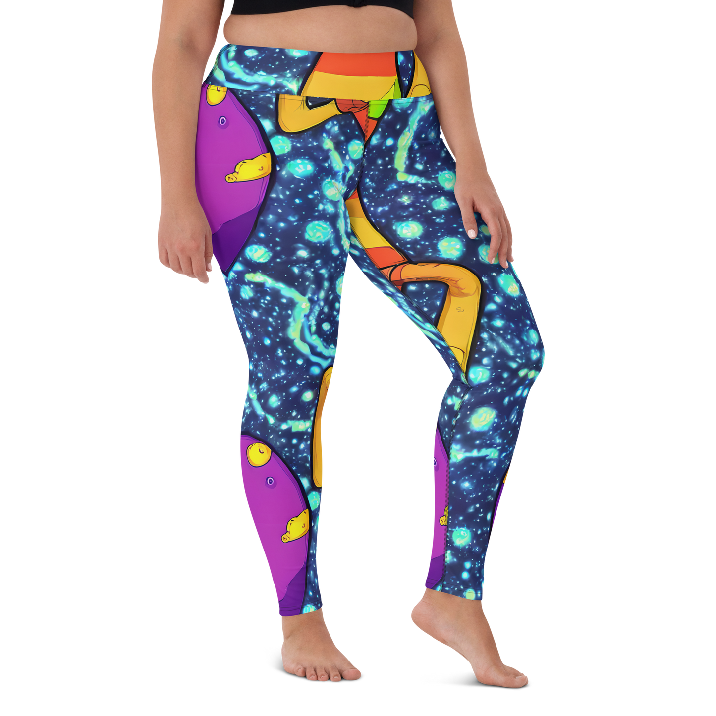 Yoga Leggings - Cosmic Siblings