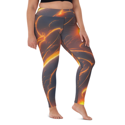 Yoga Leggings - Inferno Spirals