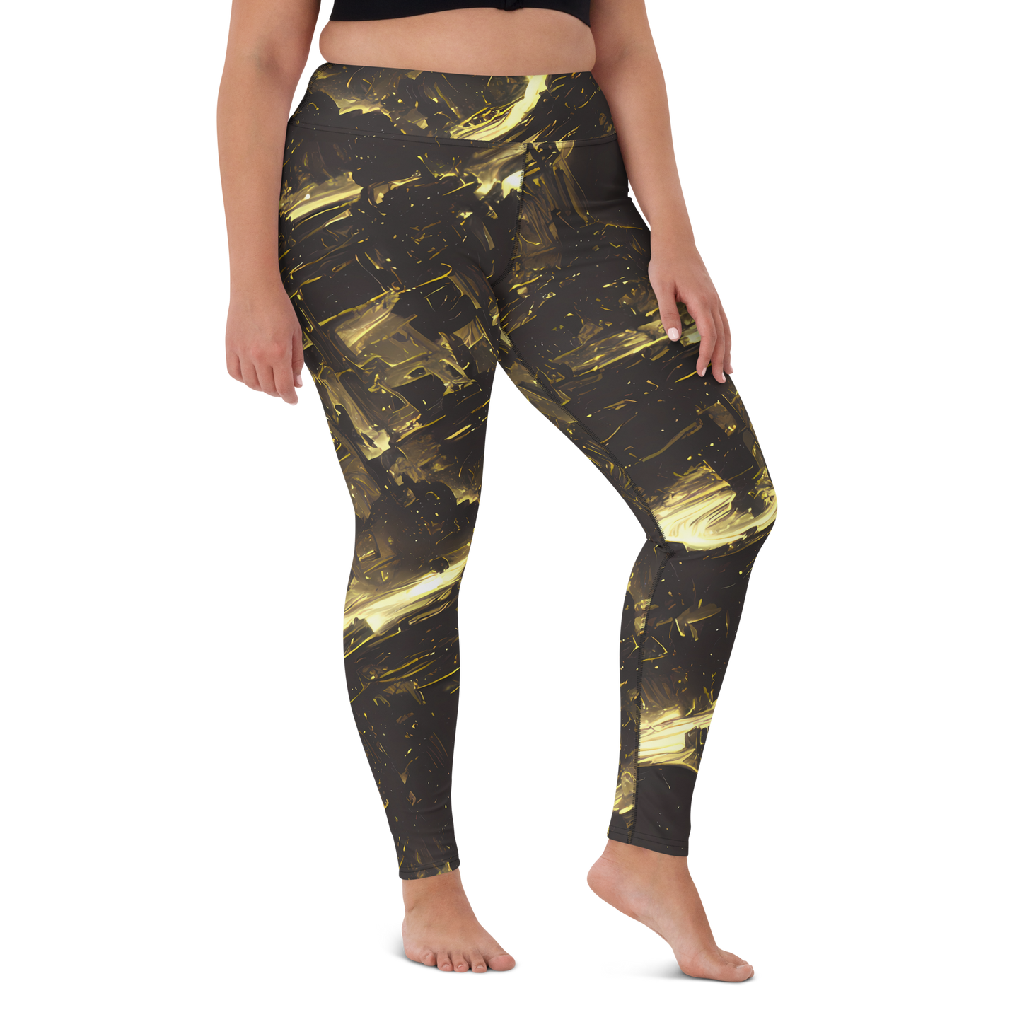 Yoga Leggings - Oceanic Echo