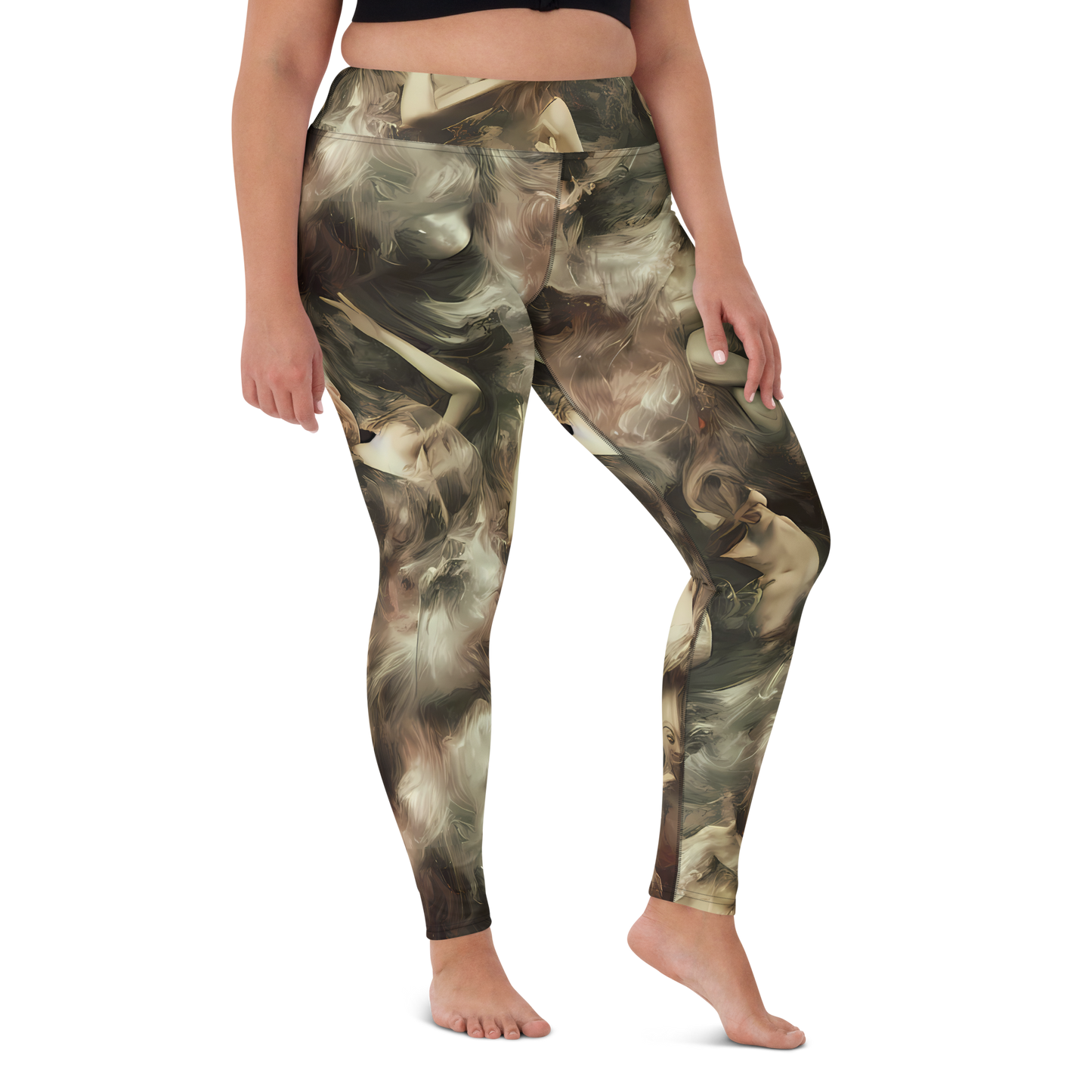 Yoga Leggings - Ceramic Swirl