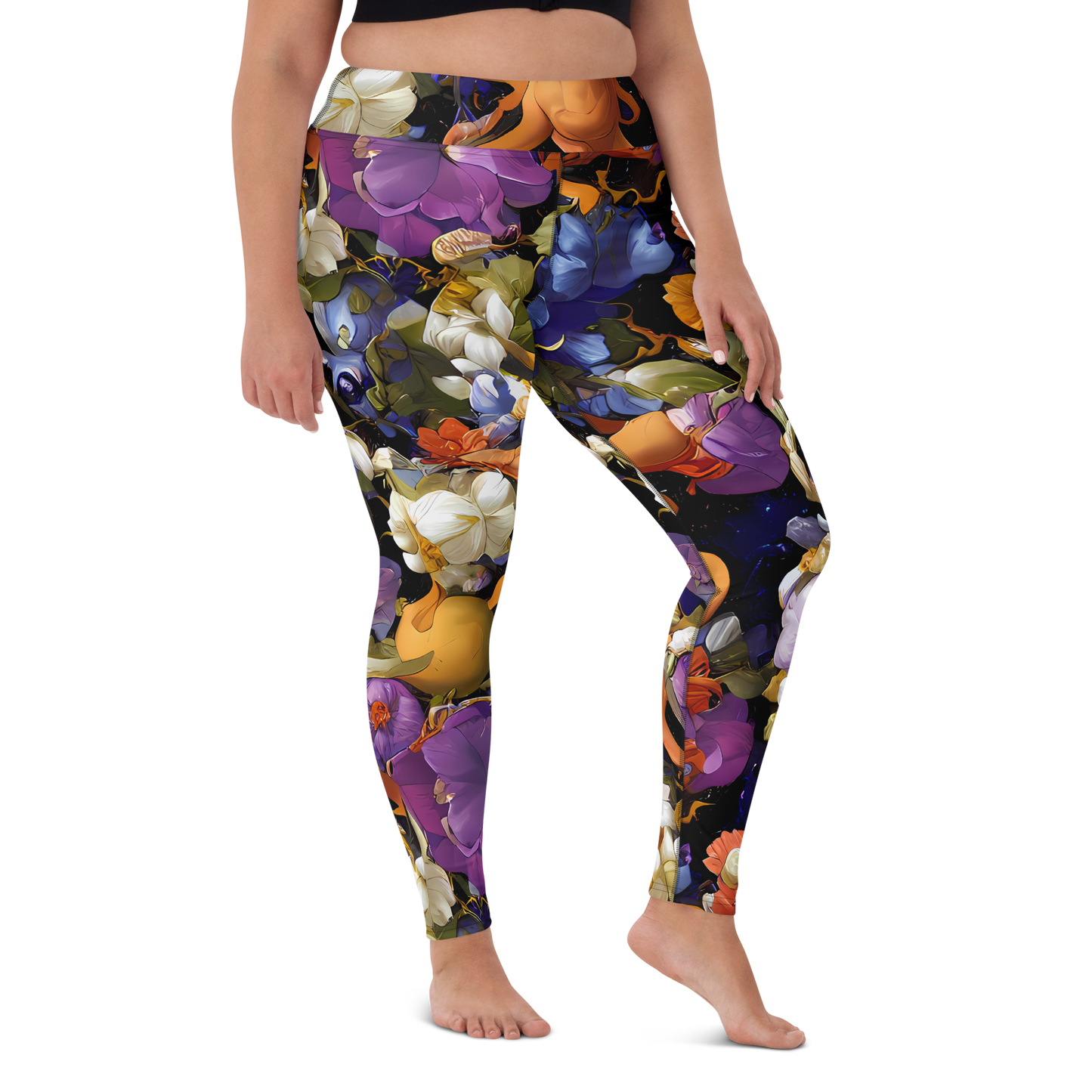 Yoga Leggings - Blooming Cosmos