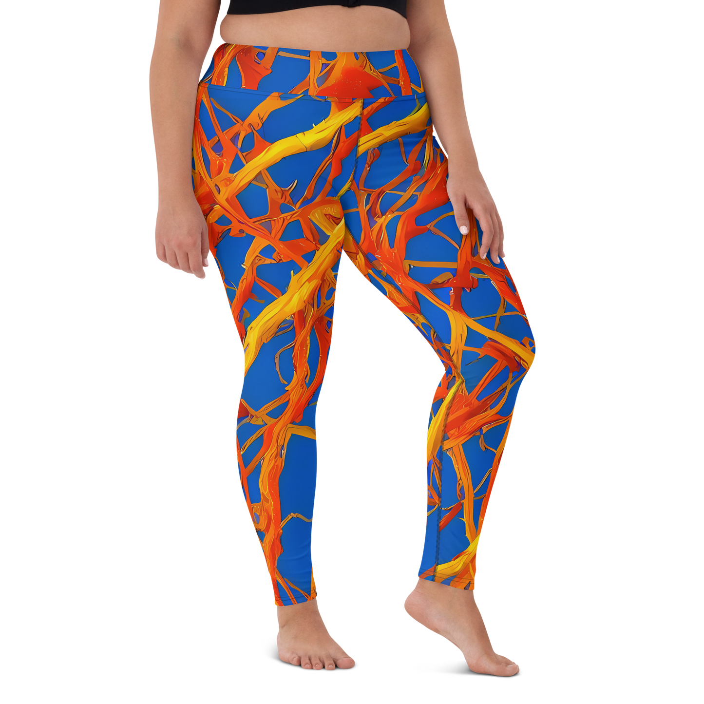 Yoga Leggings - Vivid Plexus