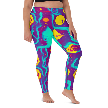Yoga Leggings - Cosmic Current
