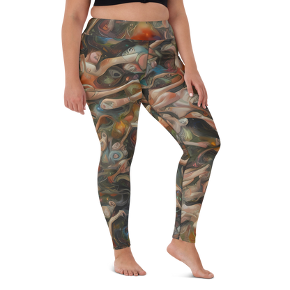 Yoga Leggings - Copper Swirl