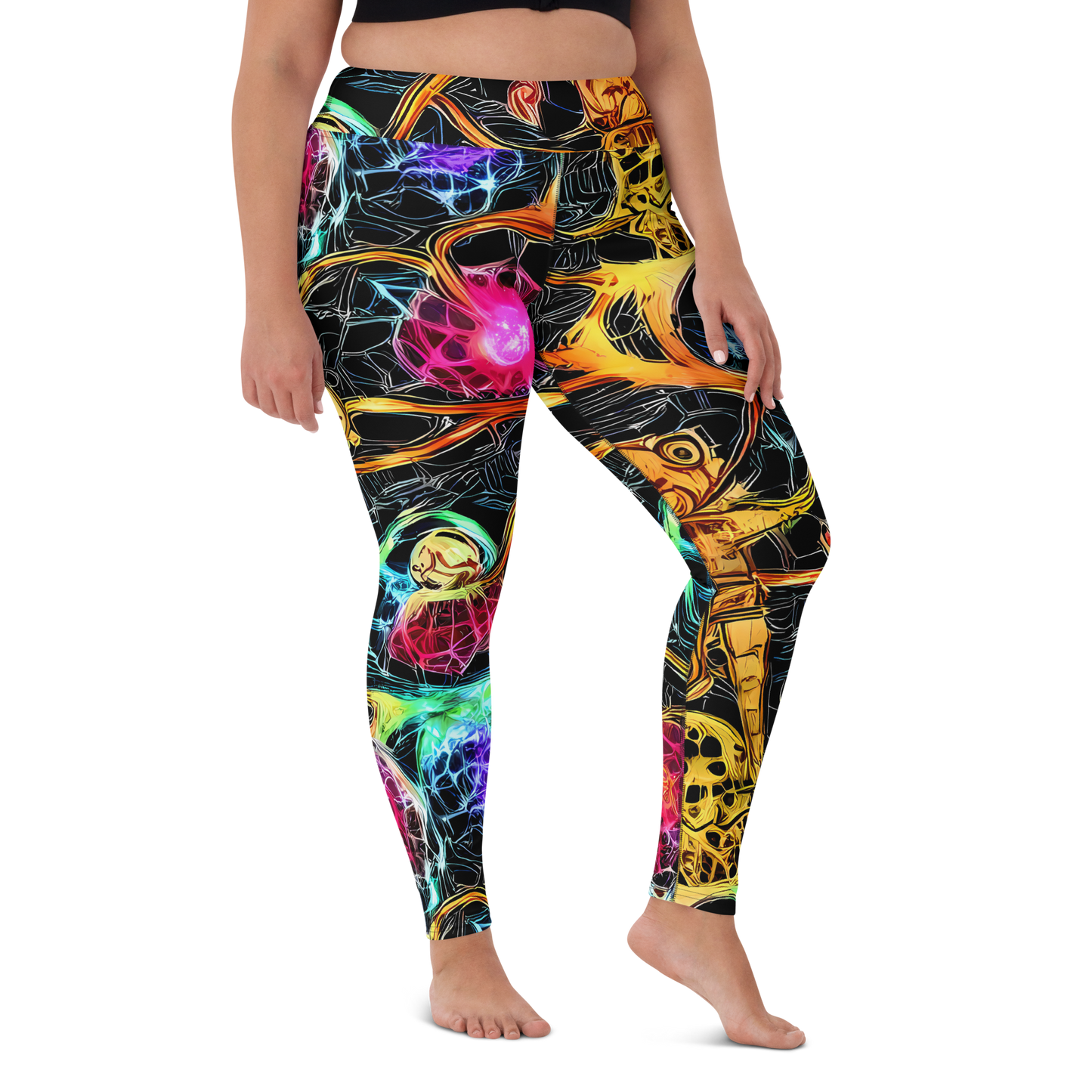 Yoga Leggings - Psychedelic Pulsar