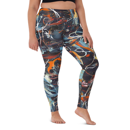 Yoga Leggings - Neo-Splash Labyrinth