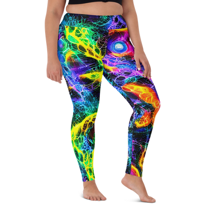 Yoga Leggings - Vivid Veil