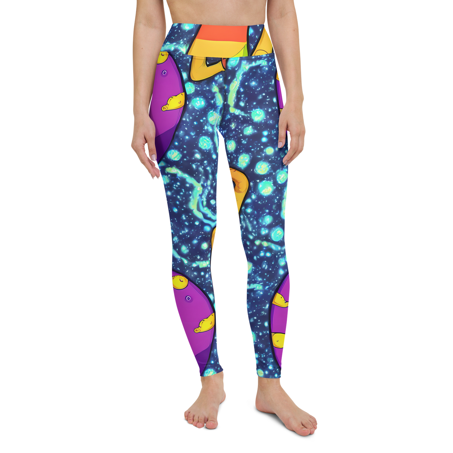 Yoga Leggings - Cosmic Siblings