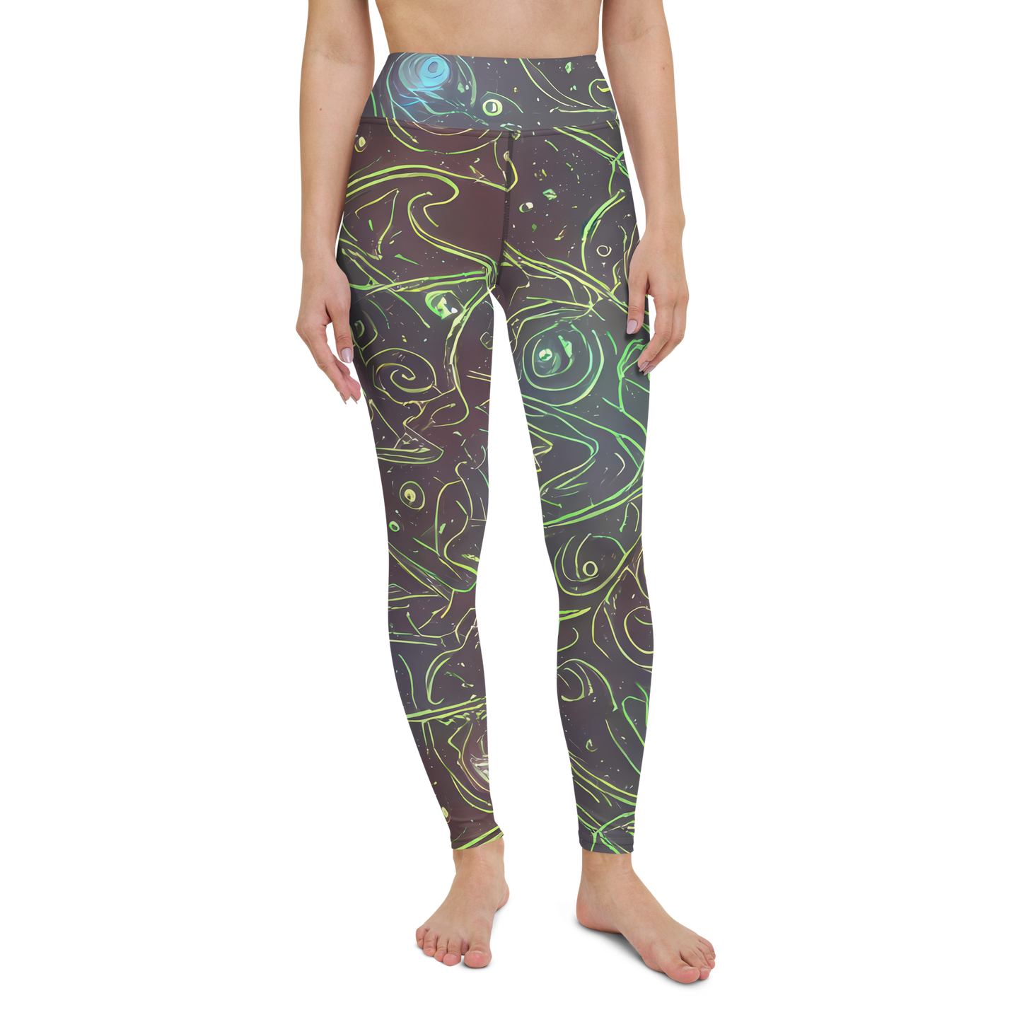 Yoga Leggings - Starfield Scrolls