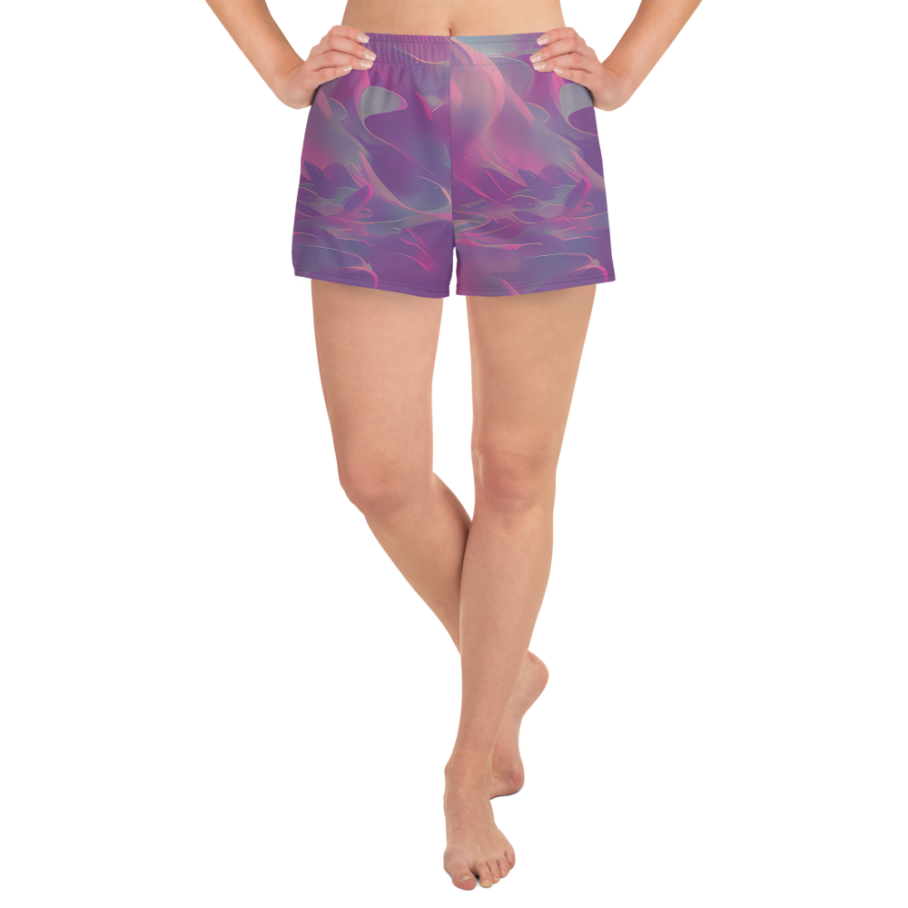 Women’s Athletic Shorts - Dreamscape Swirl