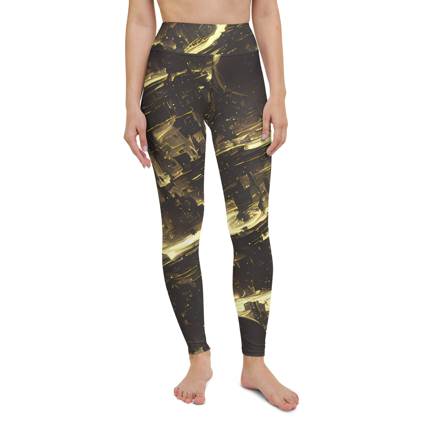 Yoga Leggings - Oceanic Echo