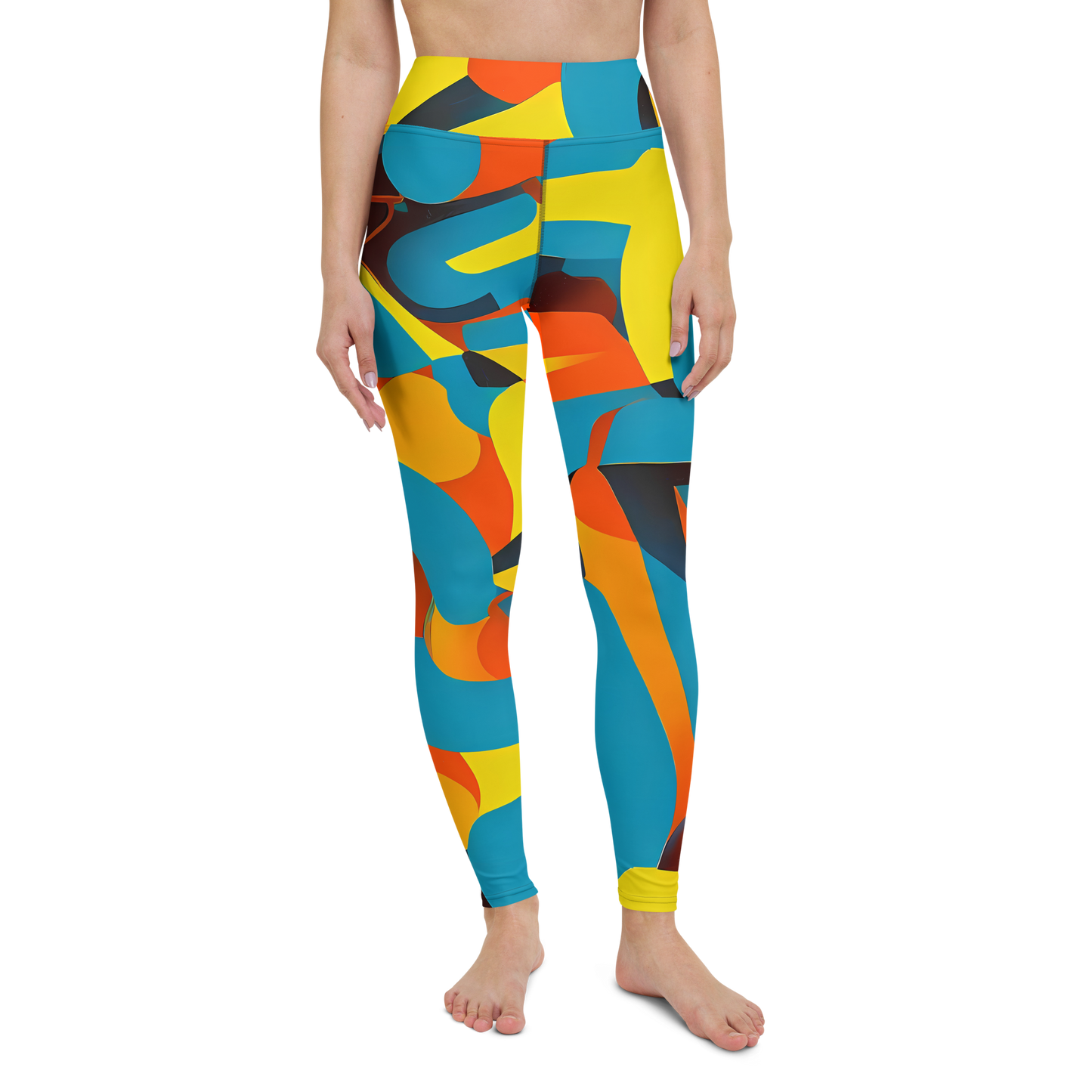 Yoga Leggings - Fragmented Rhapsody