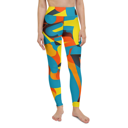 Yoga Leggings - Fragmented Rhapsody