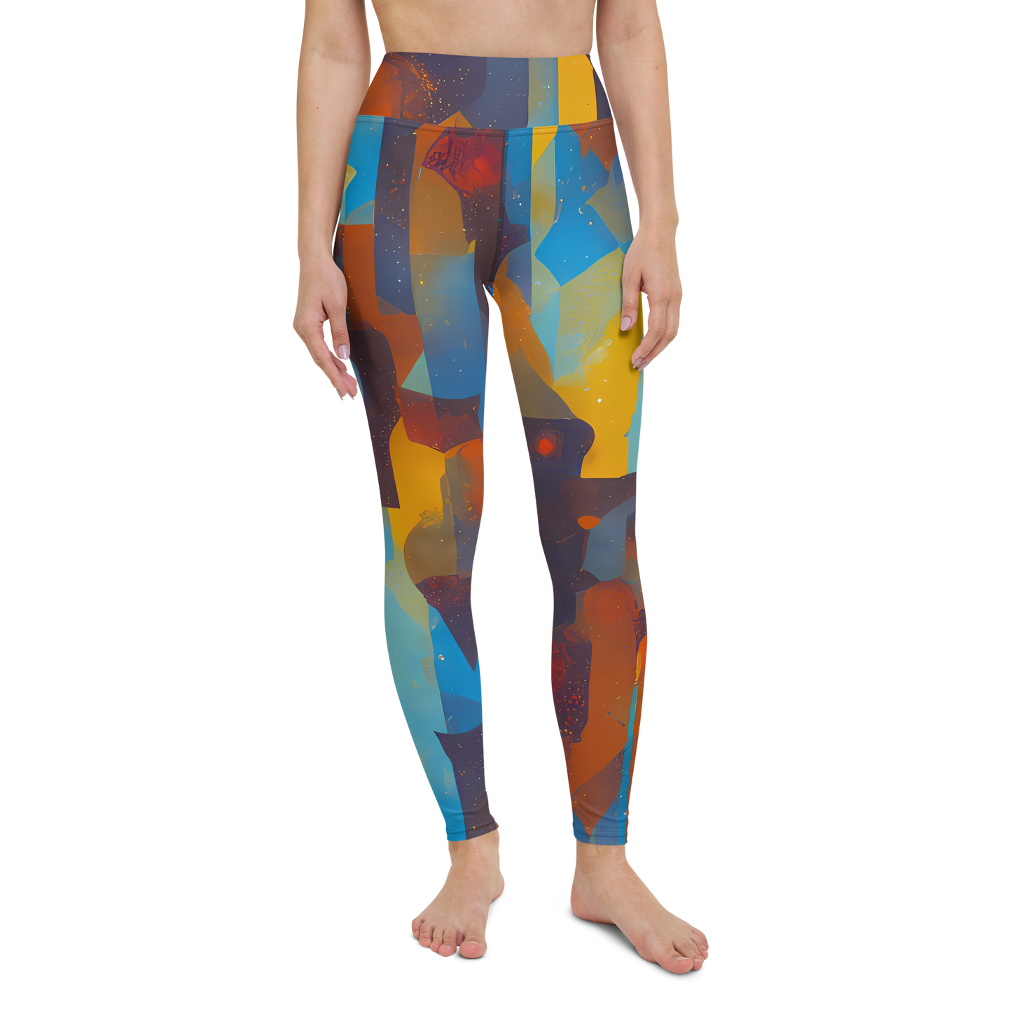 Yoga Leggings - Cubist Dusk