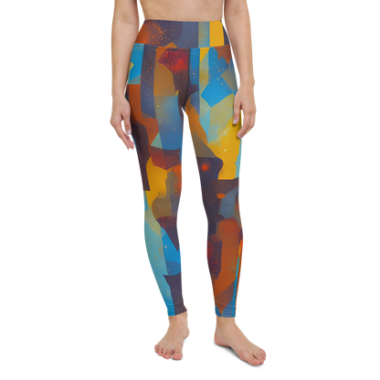 Yoga Leggings - Cubist Dusk