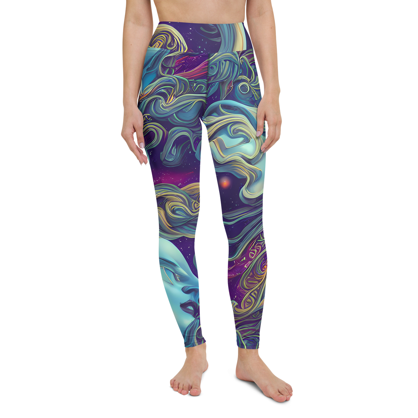 Yoga Leggings - Stellar Waves