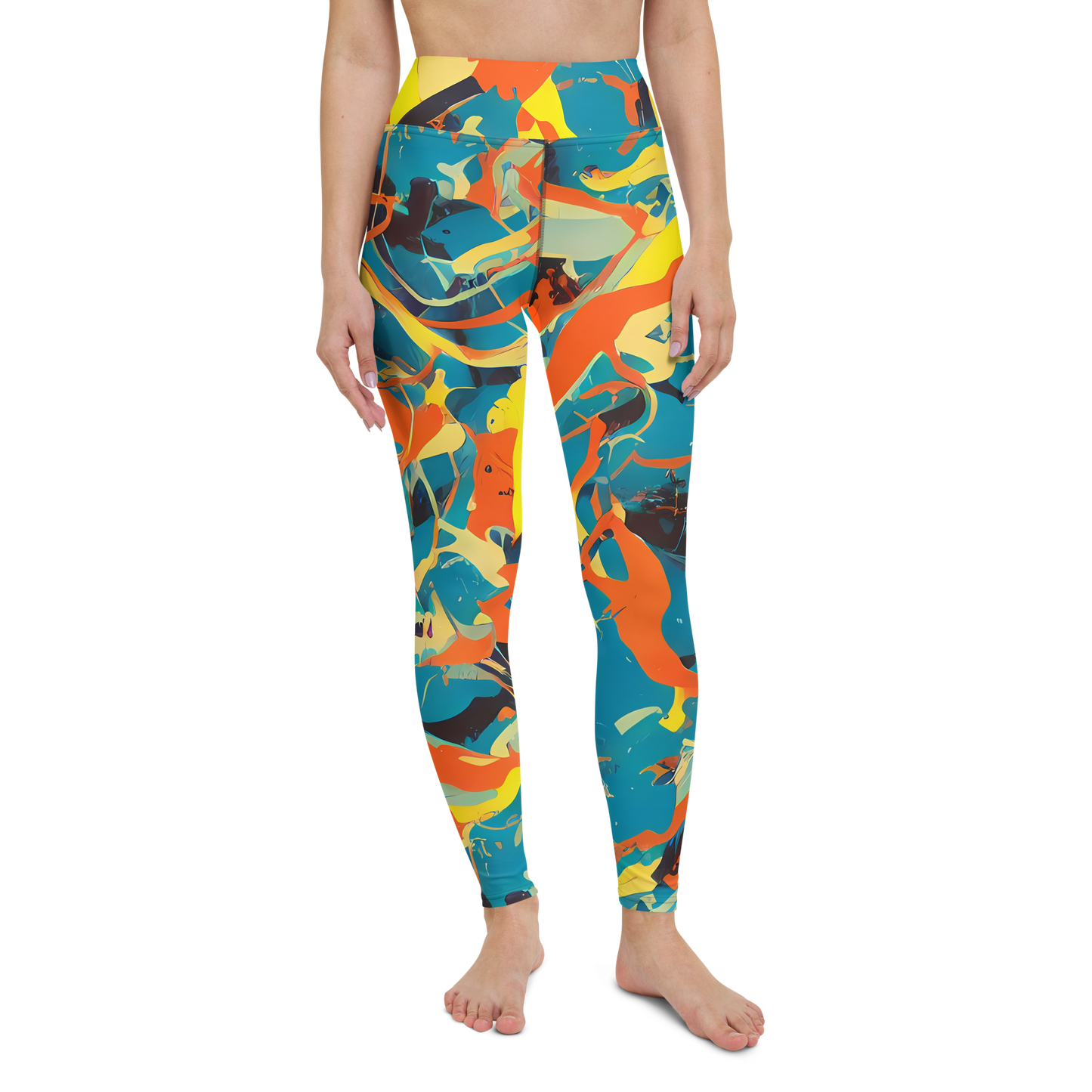 Yoga Leggings - Abstract Tango