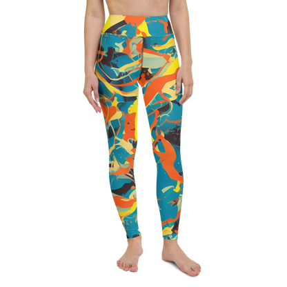 Yoga Leggings - Abstract Tango