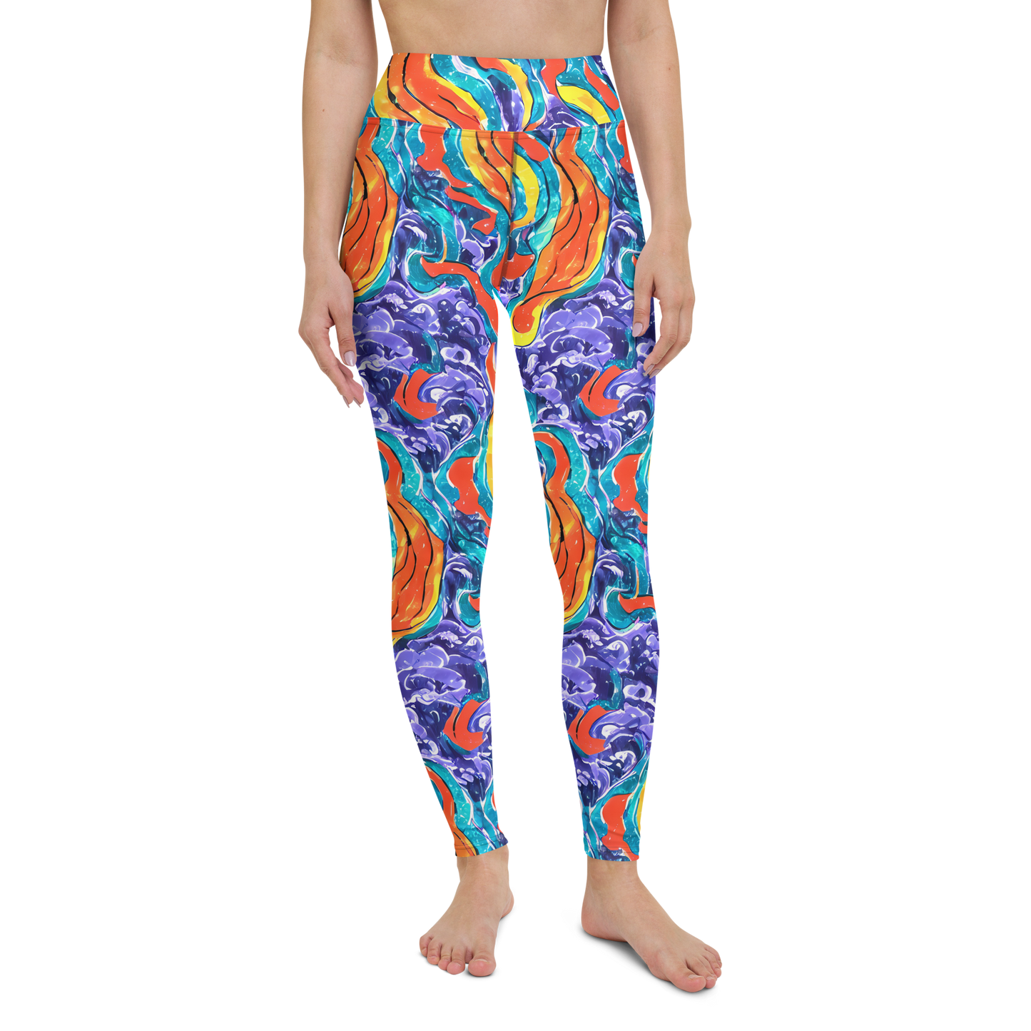 Yoga Leggings - Galactic Waves