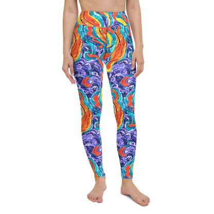 Yoga Leggings - Galactic Waves