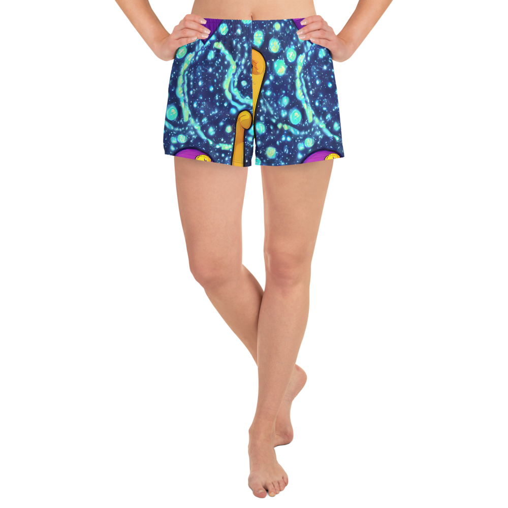 Women’s Athletic Shorts - Cosmic Siblings