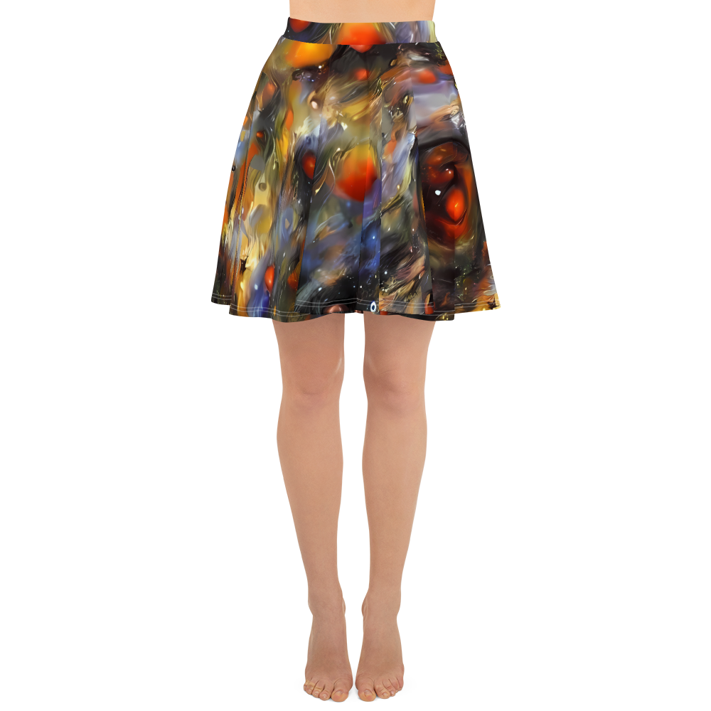 Skater Skirt - Brushstroke Blaze